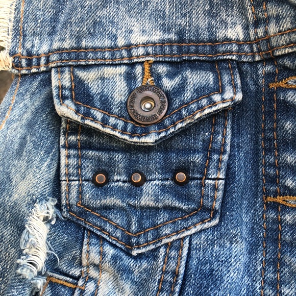 Highway Cropped Jean Vest - Picture 2 of 5